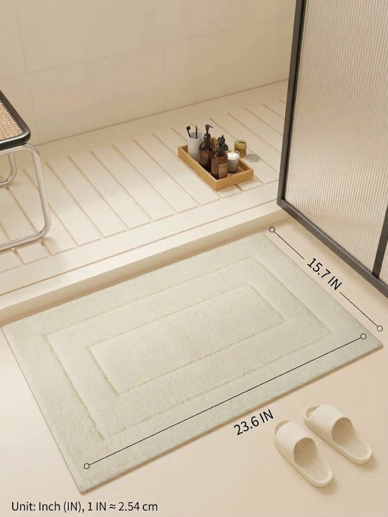Ultra-Absorbent Soft Microfiber Bathroom Rug
