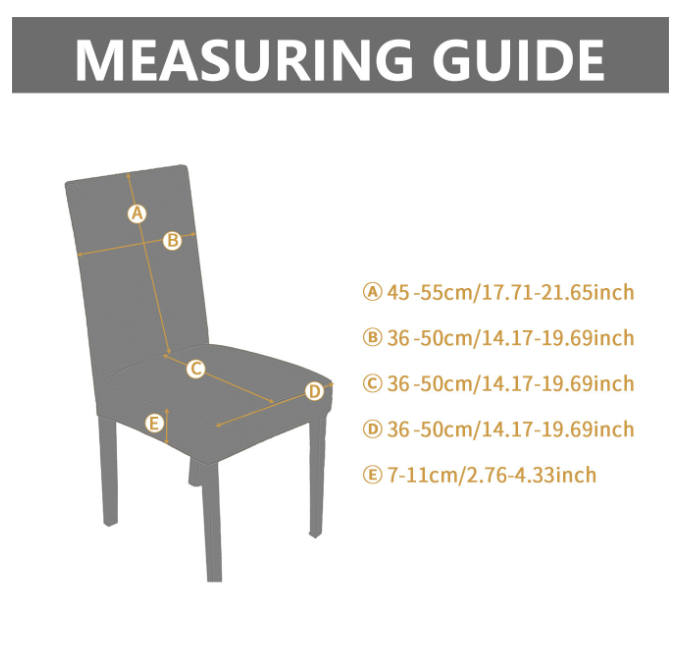 Stretch Dining Chair Cover - Universal Fit Protection Slipcover