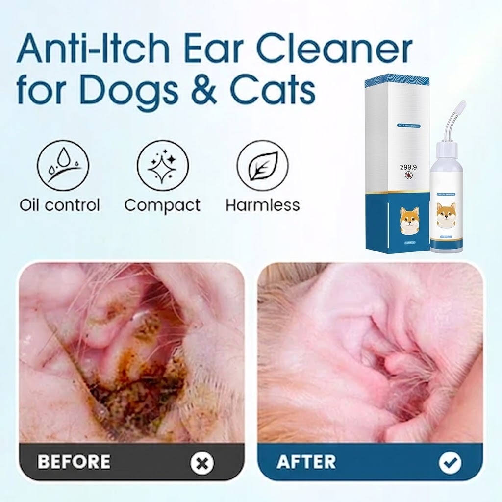 🐶🐱 Ear cleaner | Relieves itching in dogs & cats 👂