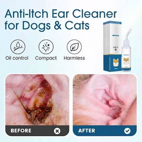 🐶🐱 Ear cleaner | Relieves itching in dogs & cats 👂