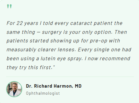 Eye-care professional testimonial