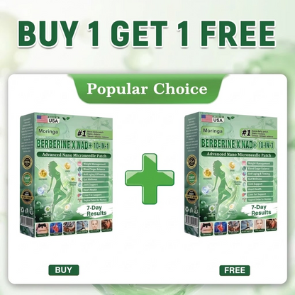 Metabolic Nano Microneedle Patchus (Just once a day, visible changes in 7 days) Berberine+ Moringa Formula  For obesity, Looseskin,diabetes, sleep apnea, joint issues, and more