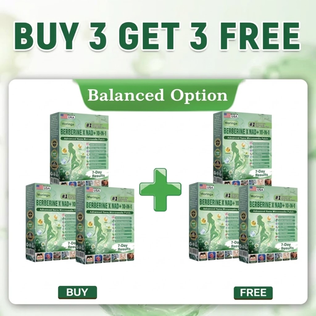 Metabolic Nano Microneedle Patchus (Just once a day, visible changes in 7 days) Berberine+ Moringa Formula  For obesity, Looseskin,diabetes, sleep apnea, joint issues, and more