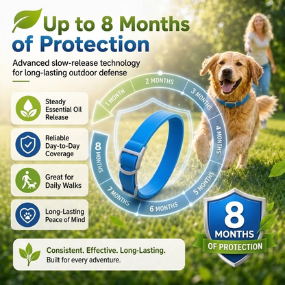 2-in-1 Natural Essential Oil Pet Pest Repellent & Calming Pheromone Collar