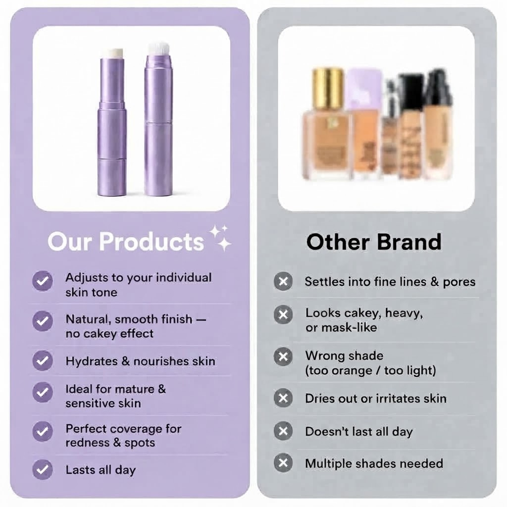 Changing Foundation Stick – The stick that makes mature skin glow again