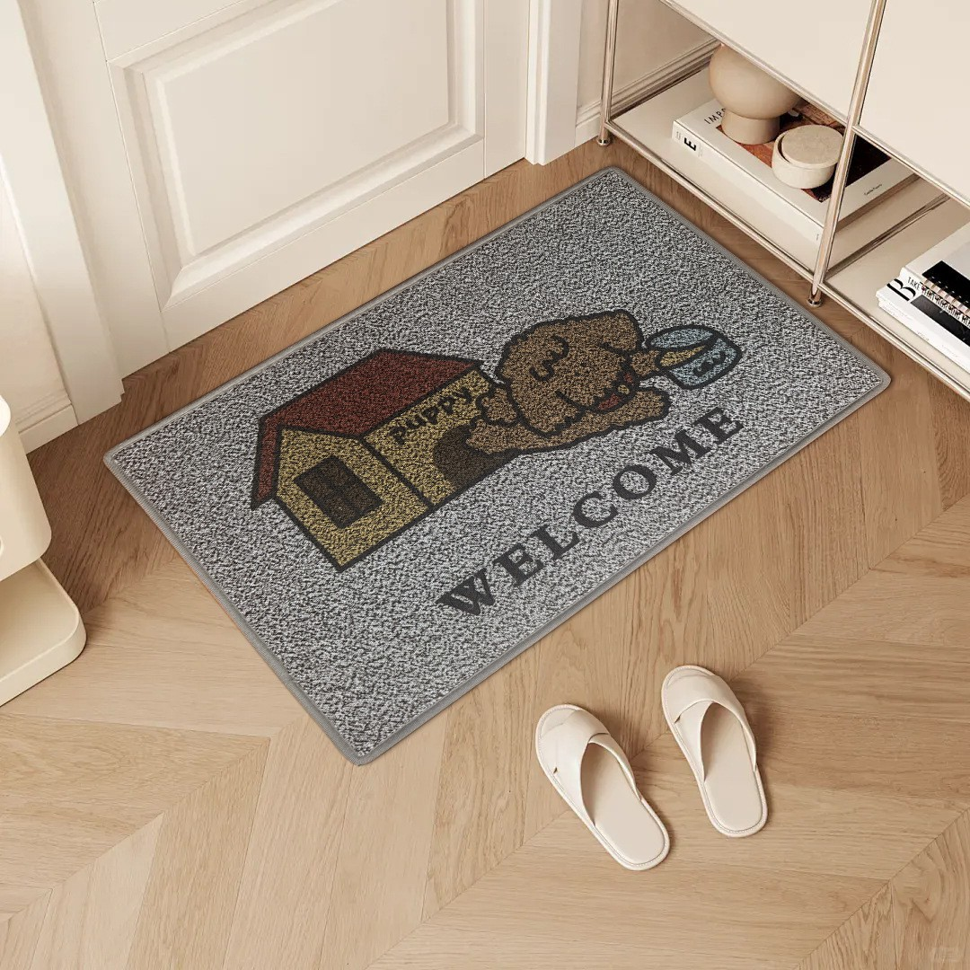 Non-Slip Printed Entry Door Mat & Indoor Floor Rug