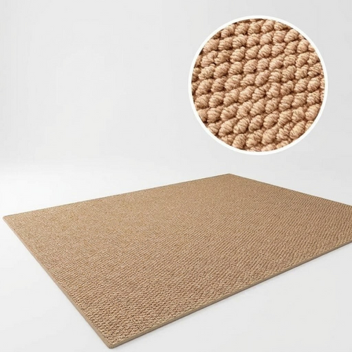 Modern Minimalist Faux Sisal Area Rug
