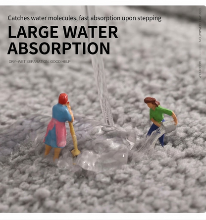 Ultra-Absorbent Soft Microfiber Bathroom Rug