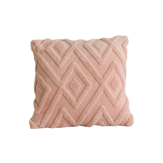 Modern Geometric Fleece Decorative Throw Pillow Cover