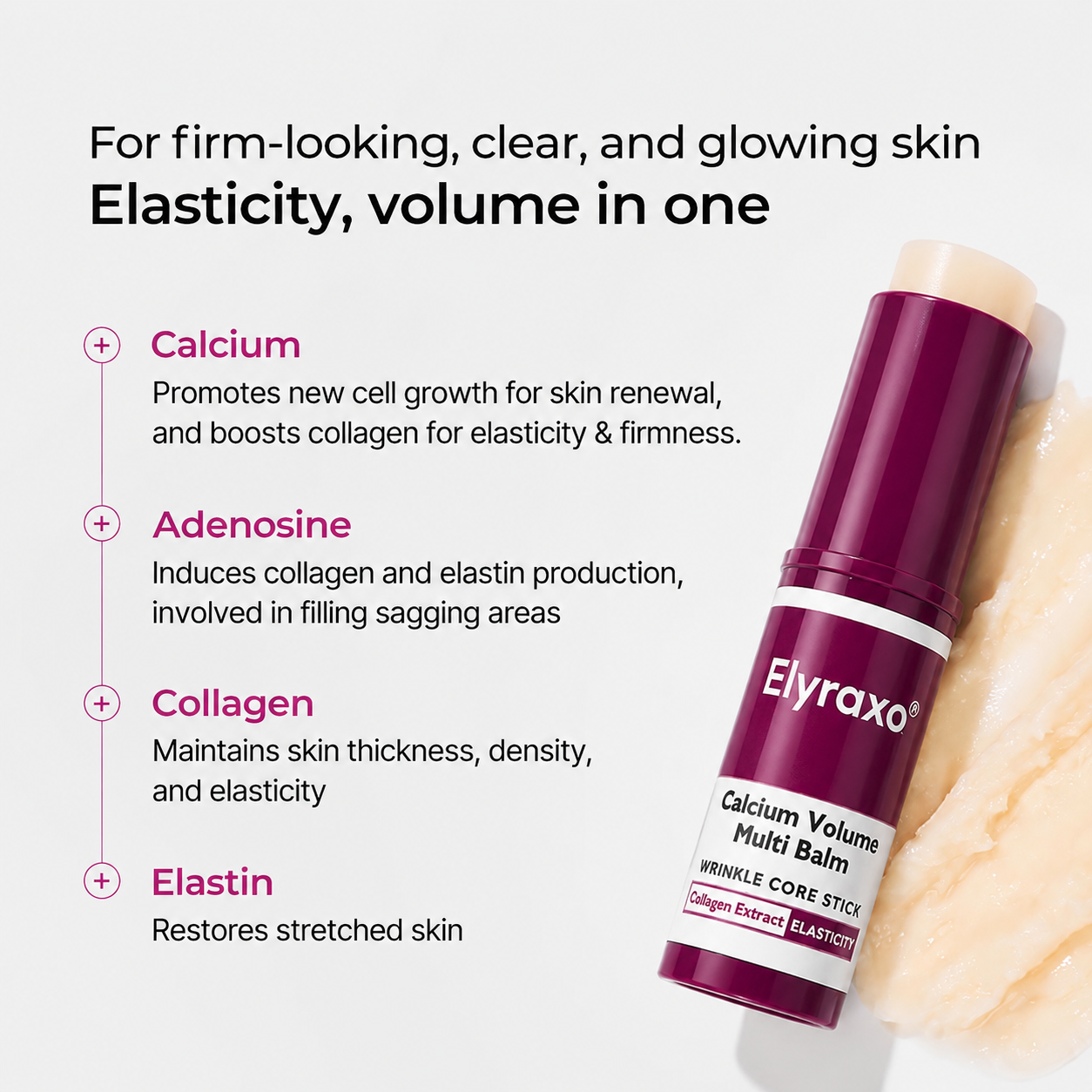 Multi Balm Stick with Calcium & Collagen – Volume & Smoothness