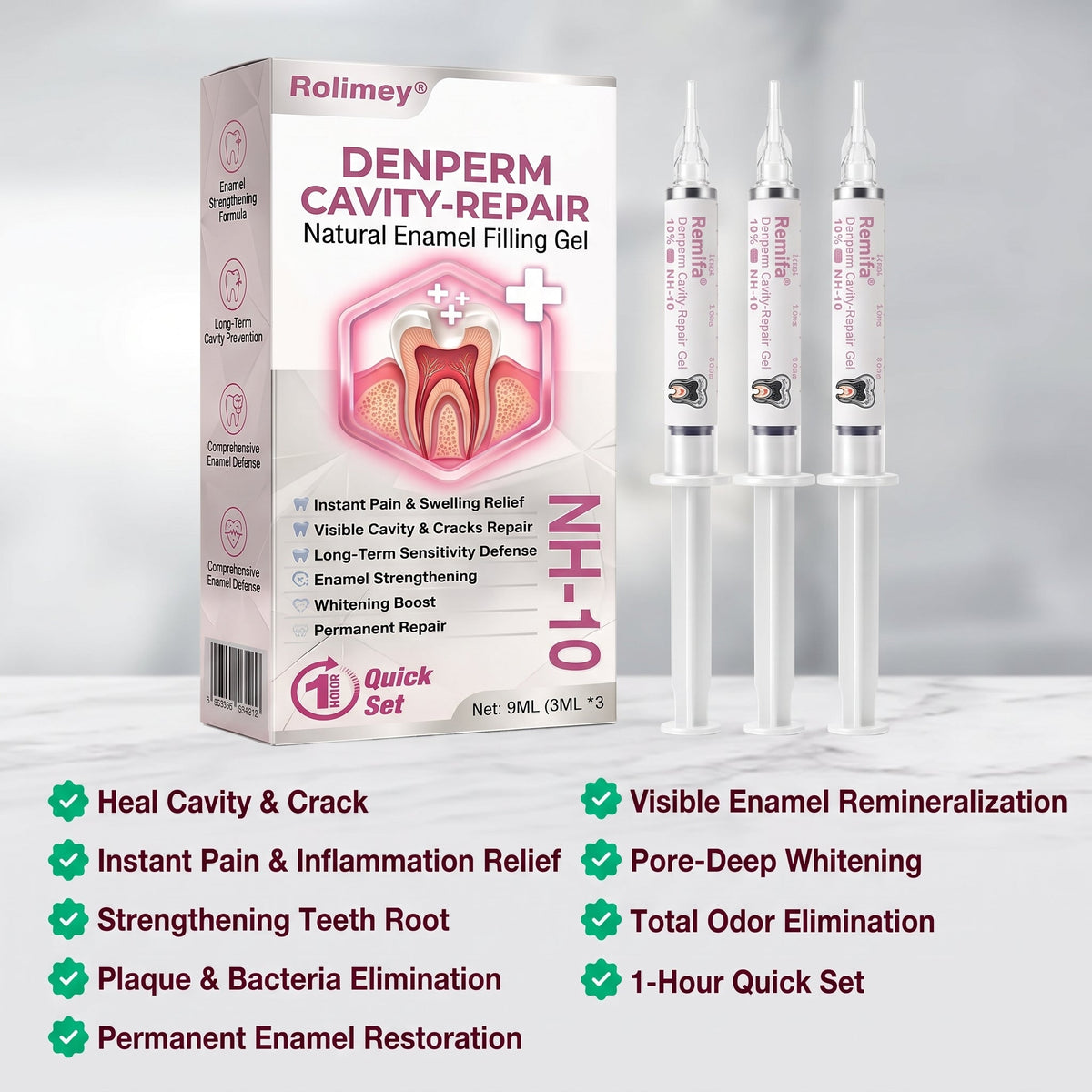 COUGEX®  Cavity-Repair Natural Enamel Filling Gel