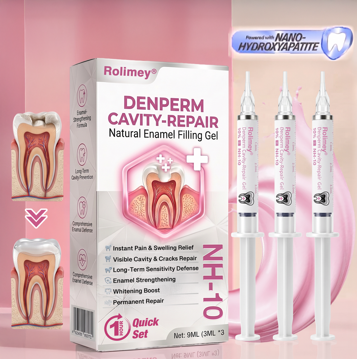 COUGEX®  Cavity-Repair Natural Enamel Filling Gel