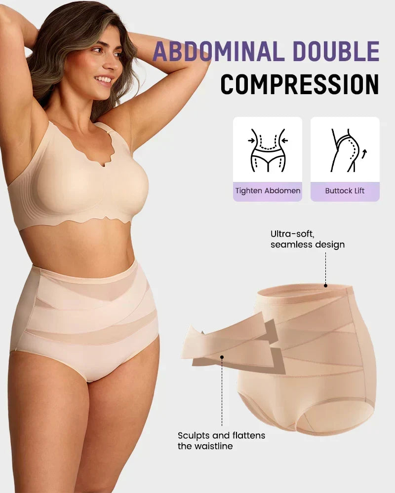 🌸 LAST DAY! Buy 1 Get 1 FREE ✨ Plus-Size High-Waist Tummy Control Panties