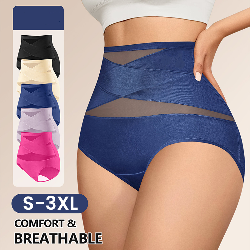 🌸 LAST DAY! Buy 1 Get 1 FREE ✨ Plus-Size High-Waist Tummy Control Panties